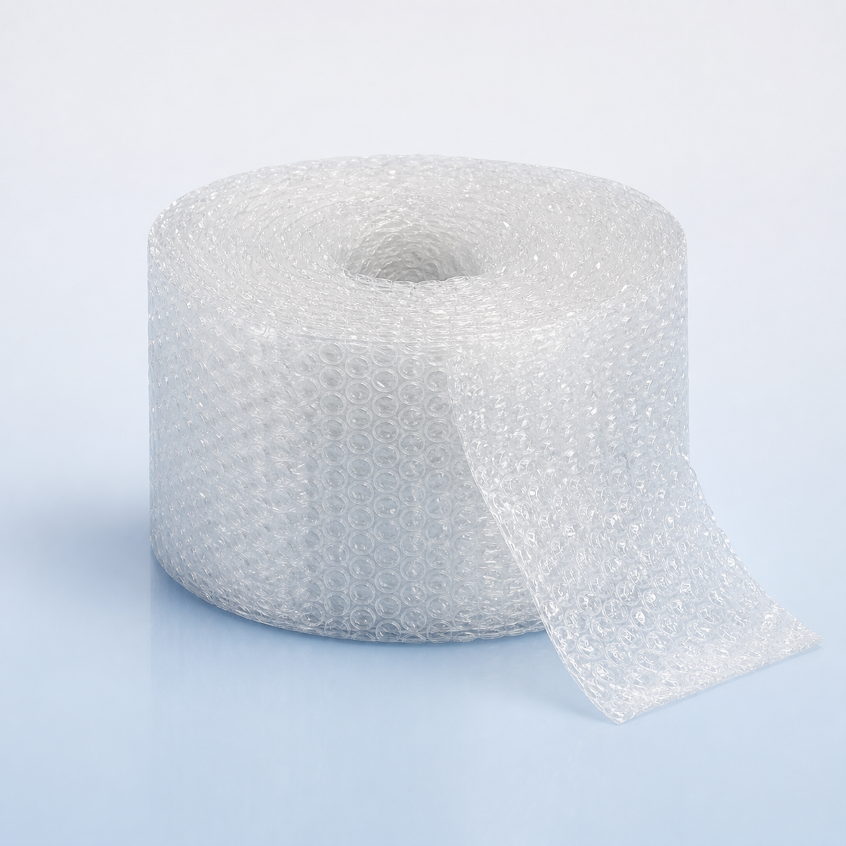 Clear bubble wrap roll