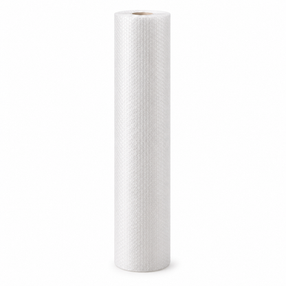 Australian-made clear bubble wrap roll, 50 m by 750 mm