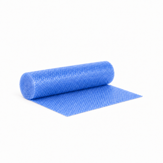 Ocean Blue Coreless Bubble Wrap, 500 mm wide, 10 m roll with 10 mm bubbles