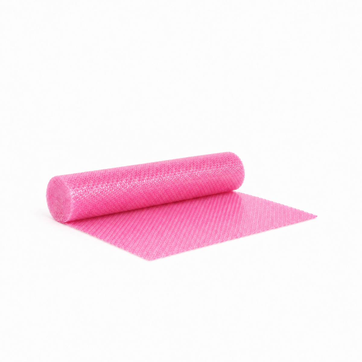 Pink Coreless Bubble Wrap, 5 m roll, 500 mm wide with 10 mm bubbles